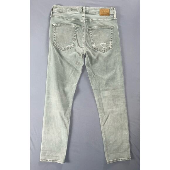 AG The Ex-Boyfriend Destroyed Stretch Denim Jeans. Green, Women's 24. GUC! - Picture 4 of 5